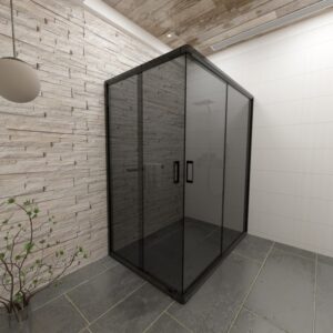 Dilovası 80X125 Füme Duşakabin
